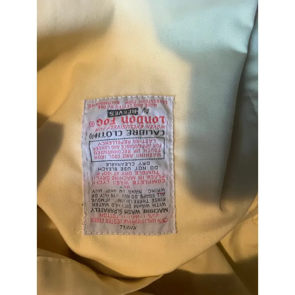 Vintage London fog jacket yellow size large
